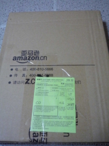 中国Amazonの梱包